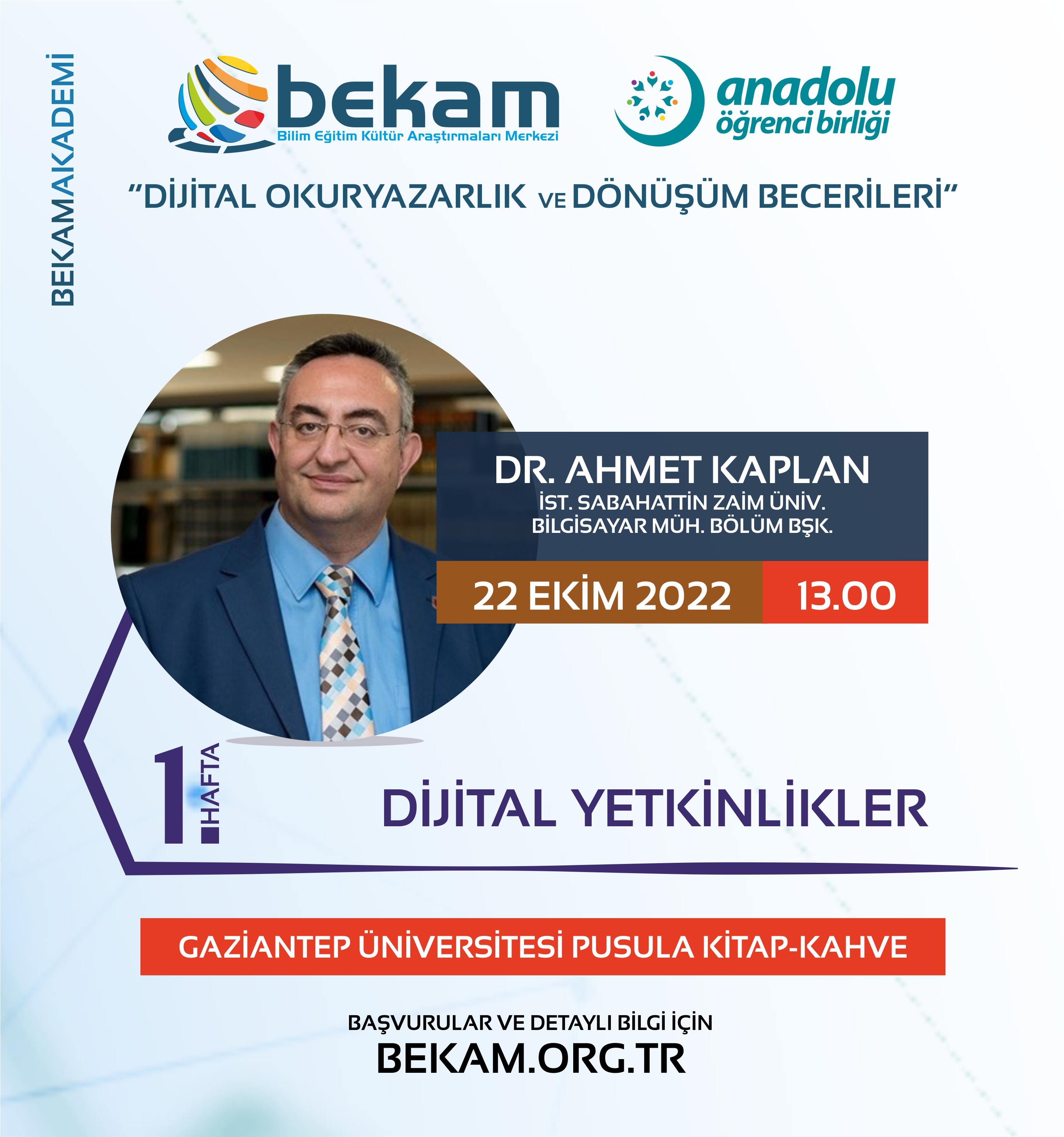 BEKAM Akademi Seminerleri Başlıyor